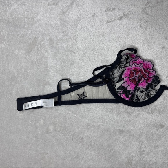 Fleur du Mal Pink and Black Lace Bra - Picture 12 of 15